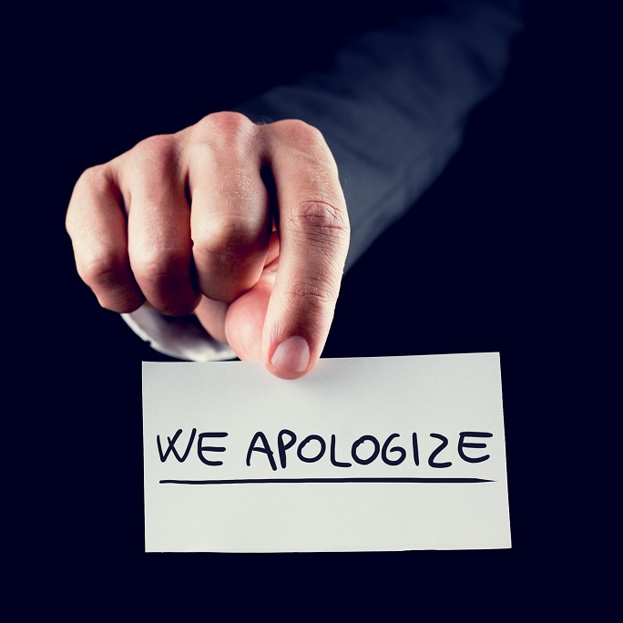 We do Apologize