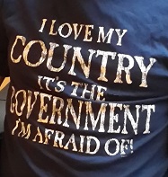T-Shirt Afraid of Government