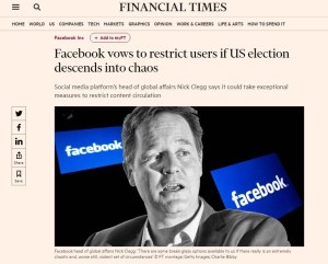 Facebook Restrict Politics