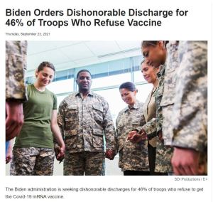 Biden Dishonorable Discharge of Troops