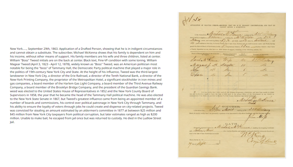 The Coming Draft Of 2024 Armstrong Economics   1863 Application Of Drafted Person 1863 Showing Indigent Circumstances With Boss 1024x584 