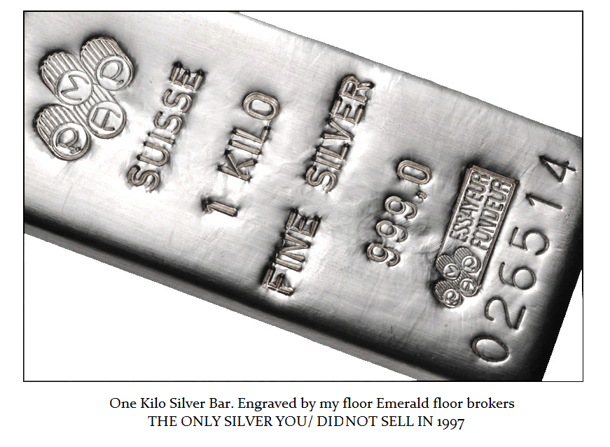 Silver Kilo Bar Engraved by Emerald-R