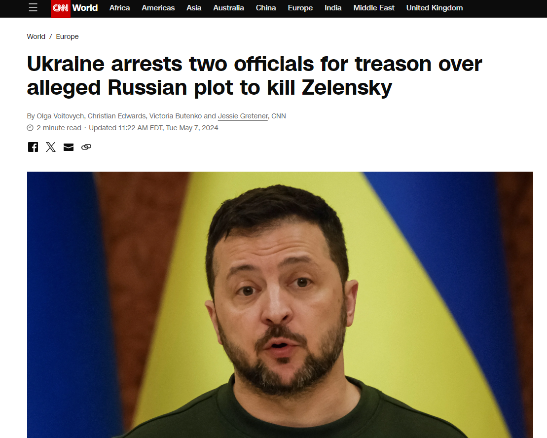 1 Zelensky Assassinate May 7th 2024